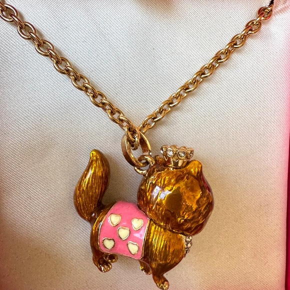 NWT JUICY Couture ASPCA Pomeranian Pave Necklace ~ ADORABLE! - Picture 4 of 5